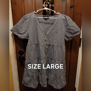 Teddy Fresh Size Large Gingham Dress